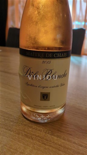 Valais Dôle Maître de Chais Dôle Blanche 2015