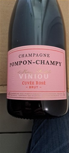 Champagne Sâm-panh Pompon-Champy Rosé Không niên vụ