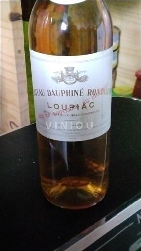 Bordeaux Loupiac Château Dauphiné Rondillon 1999