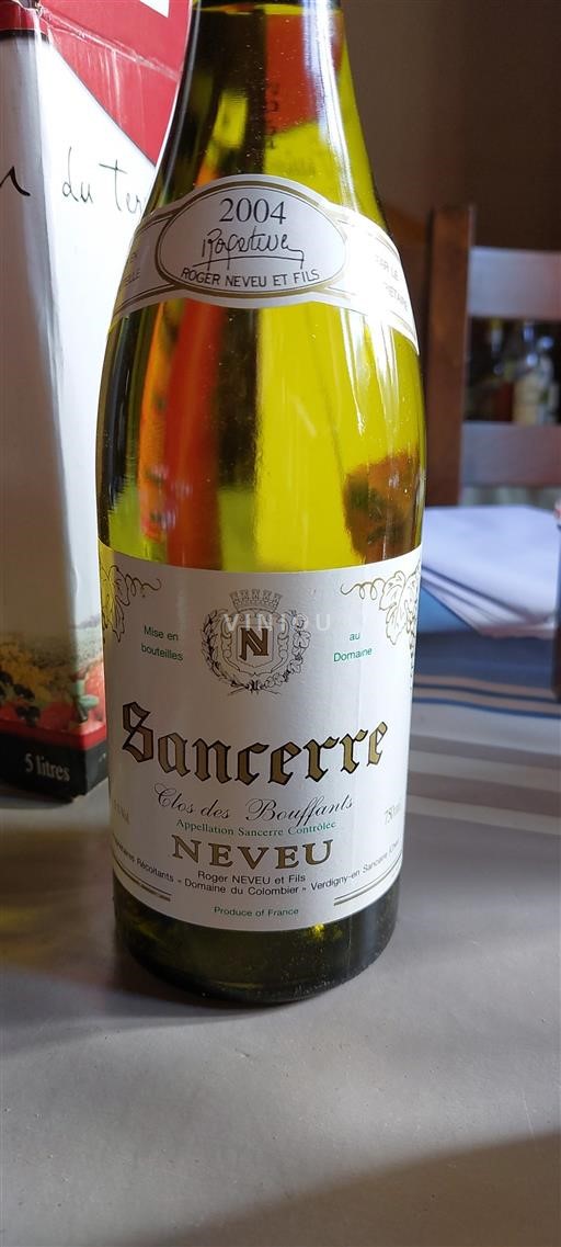 Loire-dalen Sancerre Domaine Roger Neveu et Fils Clos des Bouffants 2004