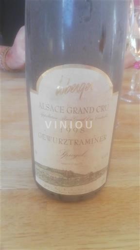 Alsace Gewurztraminer Grand Cru Domaine Loberger Siegel 1998