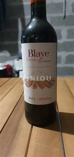 Bordeaux Blaye-Côtes-de-Bordeaux Grand Vin de Bordeaux 2015