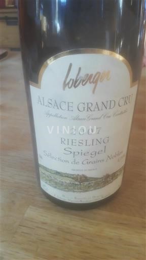 Alsace Riesling Sélection de Grains Nobles Loberger Spiegel 2007