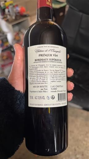 Burdeos Bordeaux superior Château L'Aubrade Premier Vin 2021