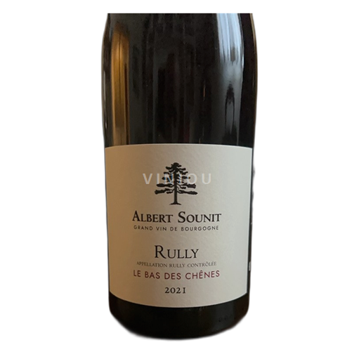 Vin Rouge sec Le Bas Des Chênes Albert Sounit 2021 France Bourgogne Rully AOC