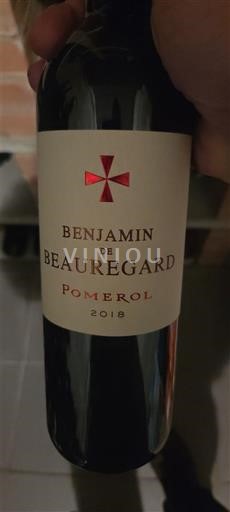 Bordeaux Pomerol Château Beauregard Benjamin de Beauregard 2018