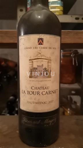 Bordeaux Haut-Médoc Grand Cru Château La Tour Carnet 2007