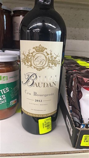 Bordeaux Médoc Cru Bourgeois Château Baudan 2012