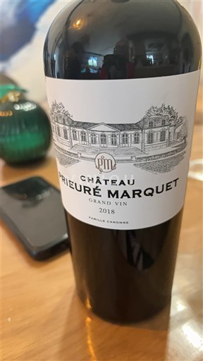 Bordeaux Bordeaux Supérieur Château Prieuré Marquet Grand Vin 2018