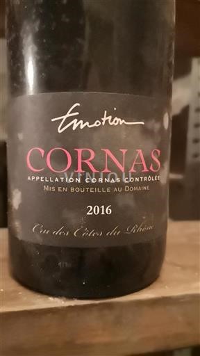 Vinos Rouge sec Emotion 2016 Francia Valle del Ródano Cornas AOC