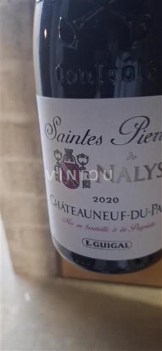 Vallée du Rhône Châteauneuf-du-pape Château Nalys Saintes Pierres de Nalys 2020