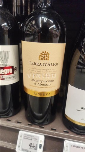 Abruzzo Montepulciano d'Abruzzo Terra d'Aligi Riserva 2020