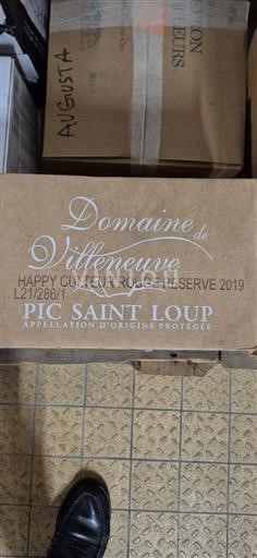 Languedoc Pic-saint-loup Domaine Villeneuve Happy Culture Rouge Réserve 2019