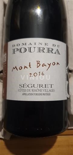 Rhônen laakso Määrittelemätön Domaine Pourra Mont Bayon 2016