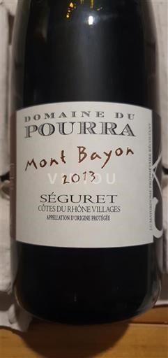 Rhônen laakso Määrittelemätön Domaine Pourra Mont Bayon 2013
