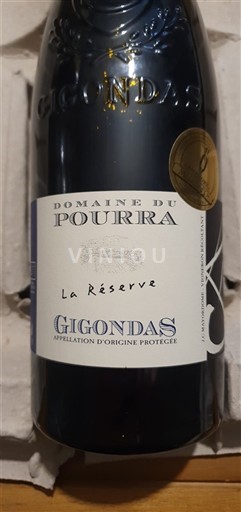 Rhônen laakso Gigondas Domaine Pourra La Réserve 2014