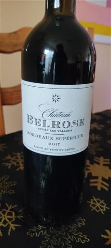 Bordeaux Bordeaux Supérieur Château Belrose Les Vallons 2017