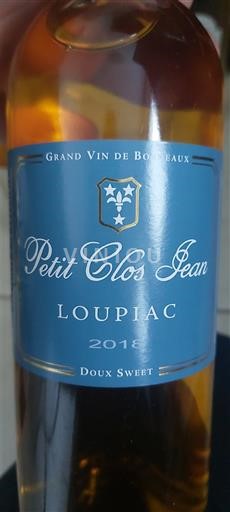 Bordeaux Loupiac Petit Clos Jean 2018