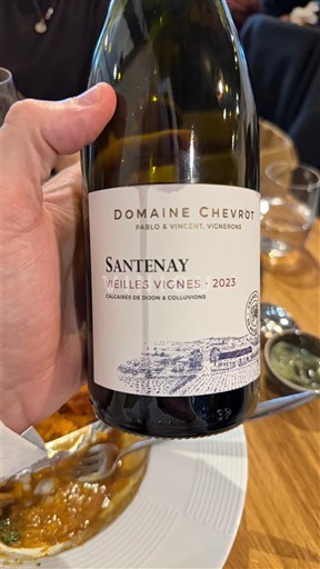 Vinos Rouge sec Vieilles Vignes Domaine Chevrot 2023 Francia Borgoña Santenay AOC