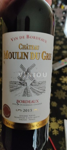 Bordeaux Château Moulin du Gris 2015