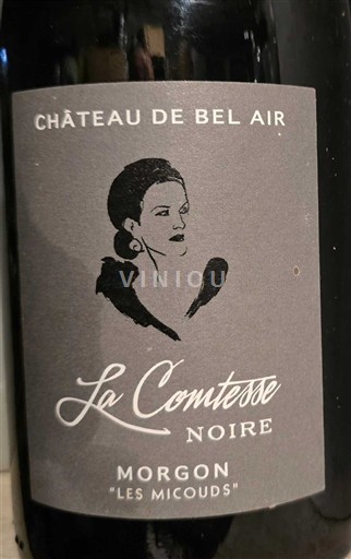 Viner Rouge sec La Comtesse Noire Château Bel Air Non millésimé Frankrike Beaujolais Morgon AOC