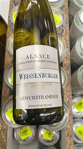 Wijnen Blanc moelleux Gewurztraminer Weissenburger Non millésimé Frankrijk Elzas Vin de France