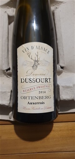Rượu vang Blanc sec Réserve Prestige Domaine Ssourt 2014 Pháp Alsace Vin de France