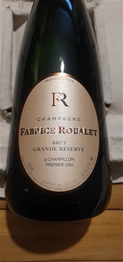 Champanhe Não especificado Premier Cru Fabrice Roualet Grande Réserve 2020
