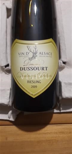Alsace Vendanges Tardives Domaine Ssourt Vendanges Tardives 2009