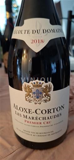 Borgonha Aloxe-Corton Premier Cru Château Meursault Les Maréchaudes 2018