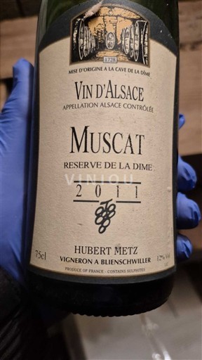 Alsace Hubert Metz Réserve de la Dime 2011