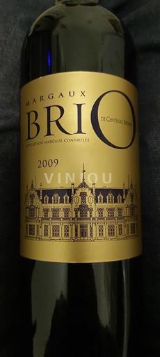 Bordeaux Margaux Château Cantenac Brown Brio de Cantenac Brown 2009
