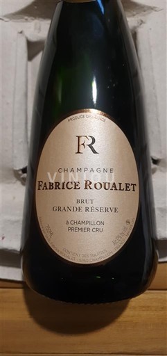 Rượu vang sủi bọt Blanc brut Grande Réserve Fabrice Roualet 2023 Pháp Champagne Sâm-panh AOC Premier Cru