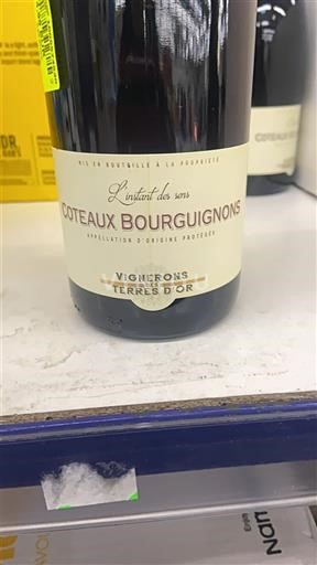Bourgogne Bourgogne skråninger Vignerons Terres d'Or L'instant des sens Ikke årgangsbestemt