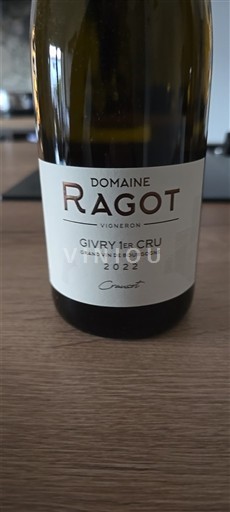 Borgoña Givry Premier Cru Domaine Ragot Crausot 2022
