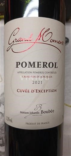 Bordeaux Pomerol Maison Johans Boubée d'Exception 2021