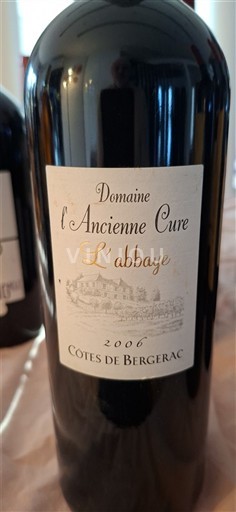 Sud-Ouest Côtes-de-bergerac Domaine L'Ancienne Cure L'Abbaye 2006