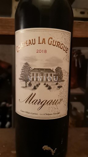 Bordeaux Margaux Château La Gurgue 2018