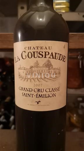 Bordeaux Saint-Émilion Grand Cru Grand Cru Classé Château La Couspaude 2007