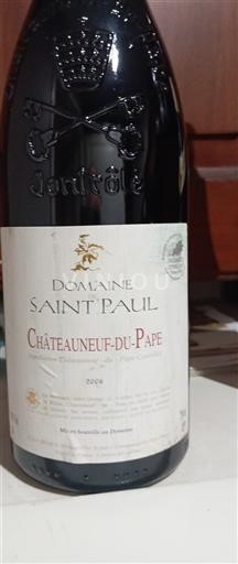 Wines Rouge sec Domaine Saint Paul 2006 France Rhône Valley Châteauneuf-du-Pape AOC