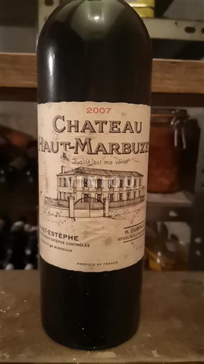Bordeaux Saint-Estèphe Château Haut-Marbuzé 2007