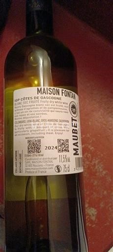 Sud-Ouest Côtes de Gascogne Maison Fontan 2024