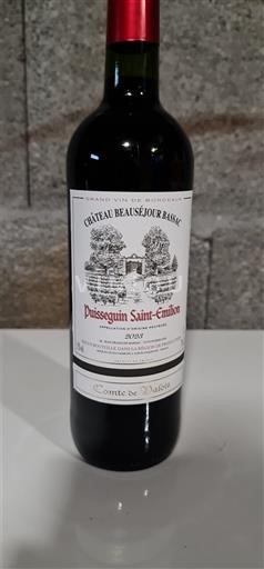 Bordeaux Puisseguin-saint-émilion Château Beauséjour Bassac Comte de Valois 2023