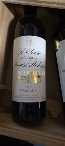 Burdeos Margaux Château Prieuré-Lichine Le Cloître 1999