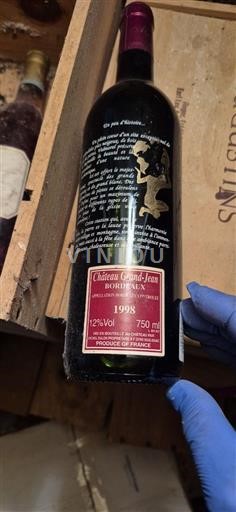 Bordeaux Château Grand-Jean L’an 2000 valmorel 1998