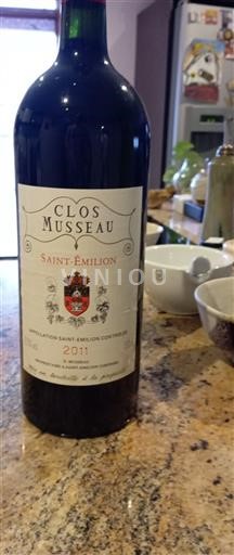 Bordeaux Saint-Émilion Clos Musseau 2011