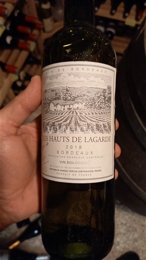 Bordeaux Les Hauts de Lagarde 2018