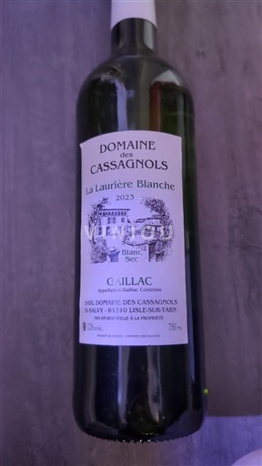 Vine Blanc sec La Laurière Blanche Domaine S Cassagnols 2023 Frankrig Sydvestfrankrig Gaillac AOC