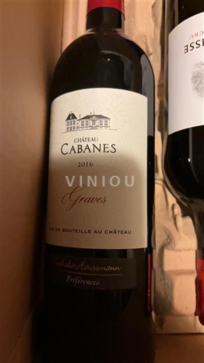 Bordeaux Graves Château Cabanes 2016