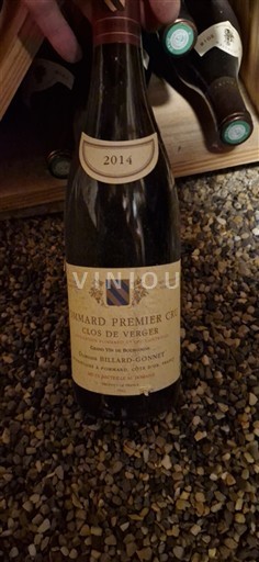 Borgoña Pommard Premier Cru Domaine Billard-Gonnet Clos de Verger 2014